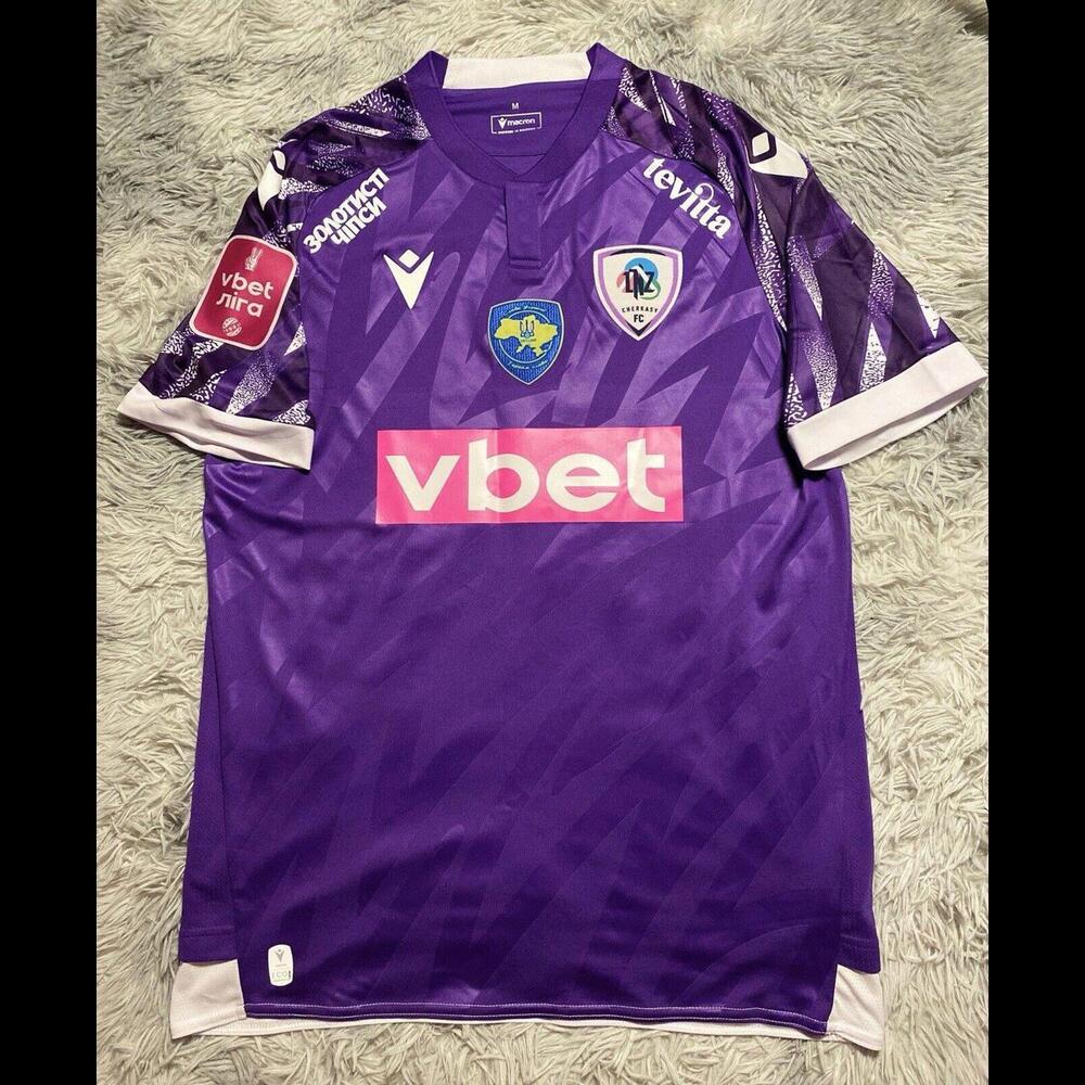 FC LNZ CHERKASY 2023/24 Match Worn/SIGNED Jersey Photo Proof Den Norenkov #17